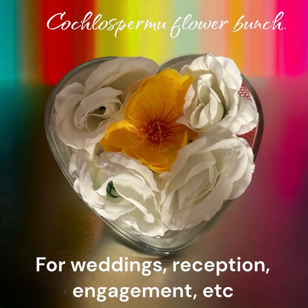 Scent & Gems, Cochlospermu Flower Bunch Dish